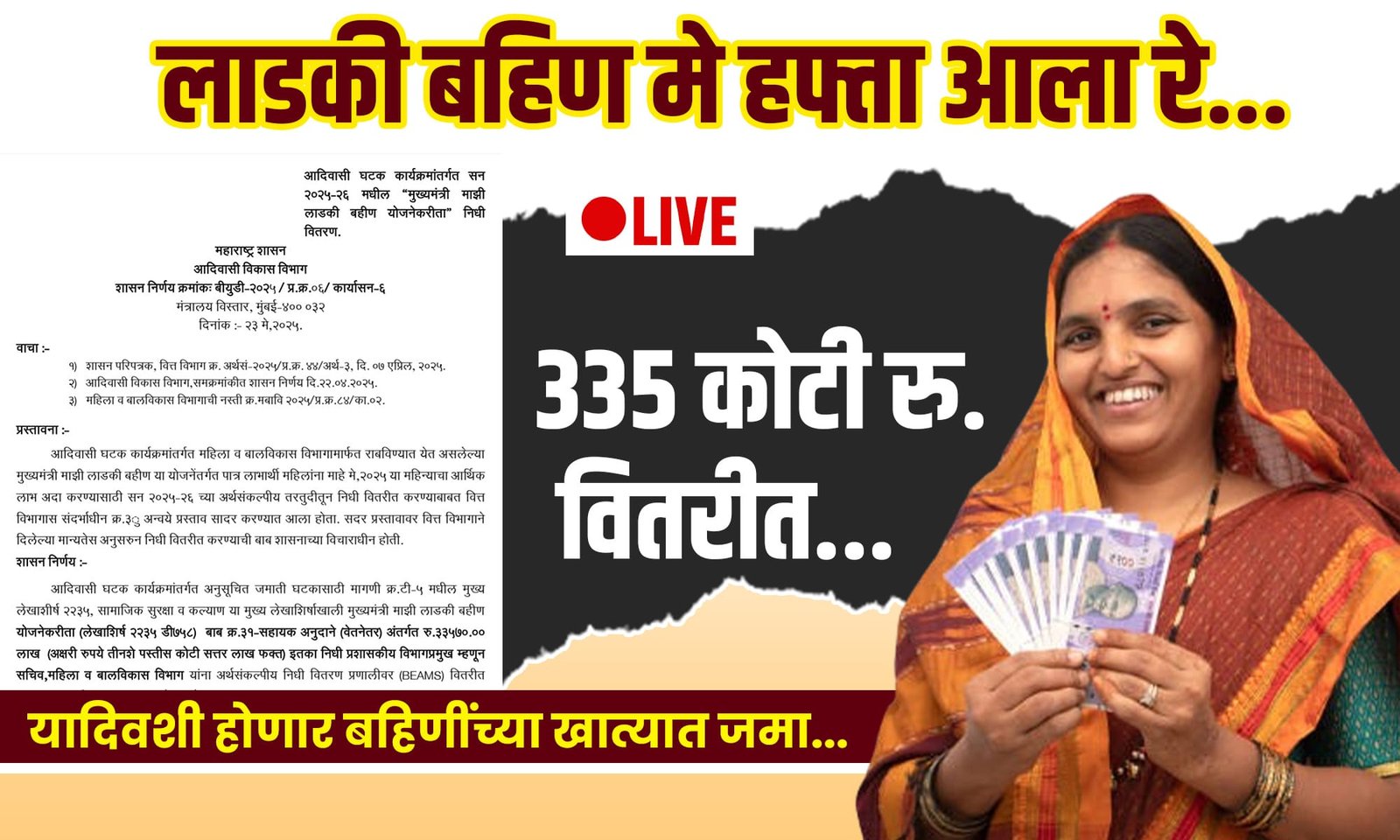 Ladki Bahin Yojana May Hafta Date