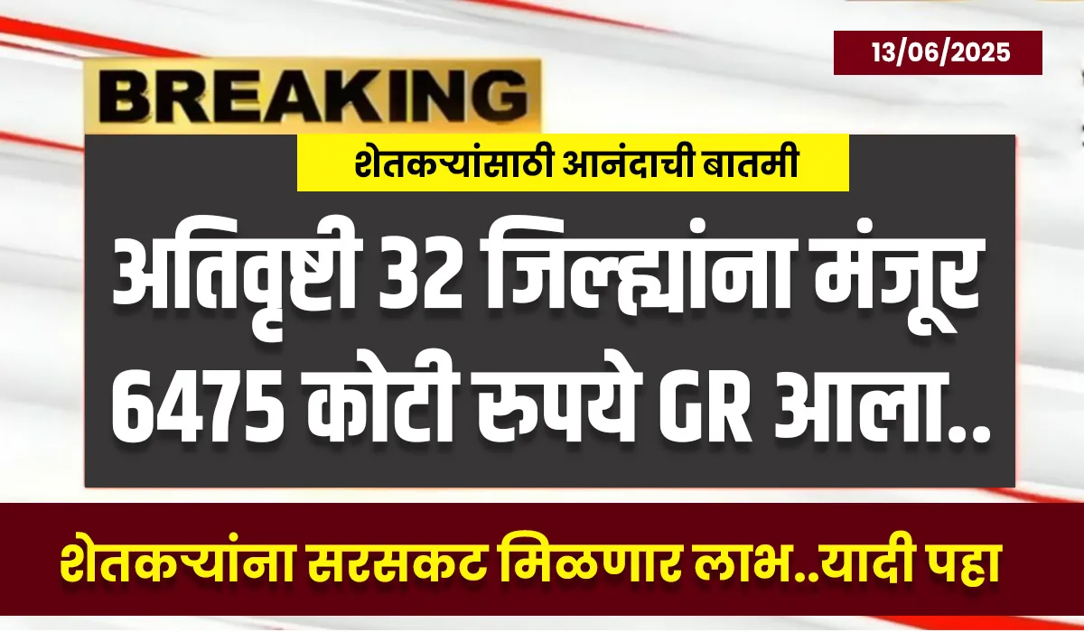 Ativrushti Anudan Maharashtra 2024